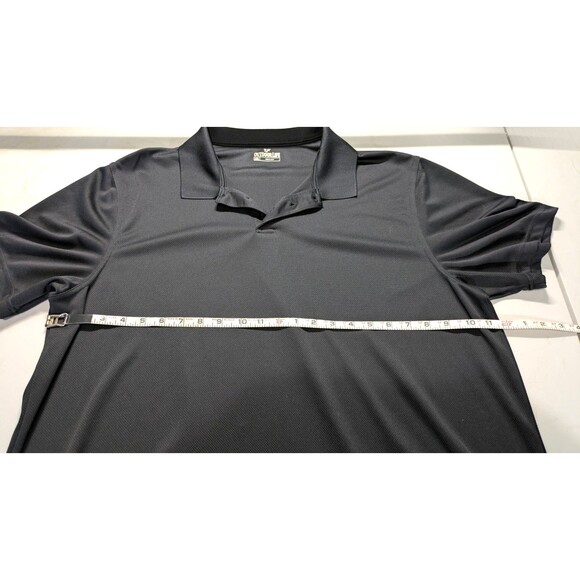 Outdoor Life Polo Shirt Men's XXL Black Knit Short Sleeve 3-Button Pullover - Picture 2 of 4